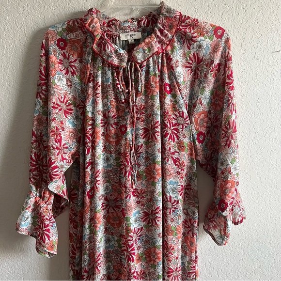 UMGEE Floral Print Midi Dress - Picture 2 of 6